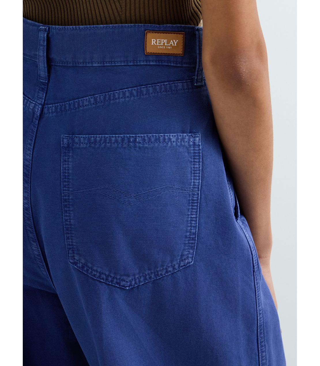 コットンワイドパンツ 詳細画像 ロイヤルブルー 7